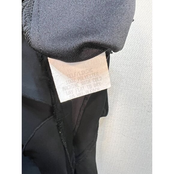 Believe Womens Midi Tank Slip Dress Size 16 Black Sleeveless Ruffled Hem Summer - Picture 5 of 11